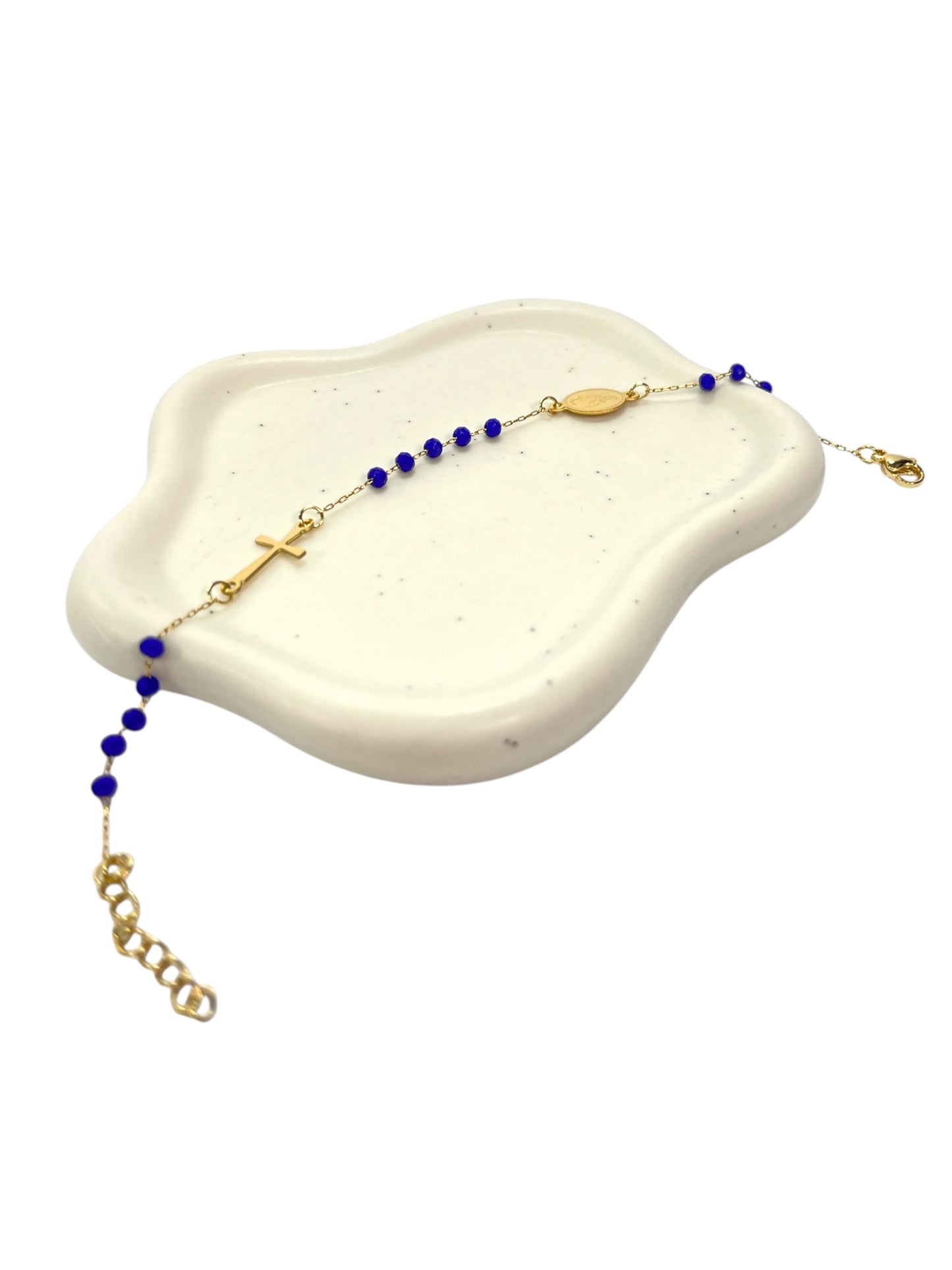 Rosary Bracelet Navy