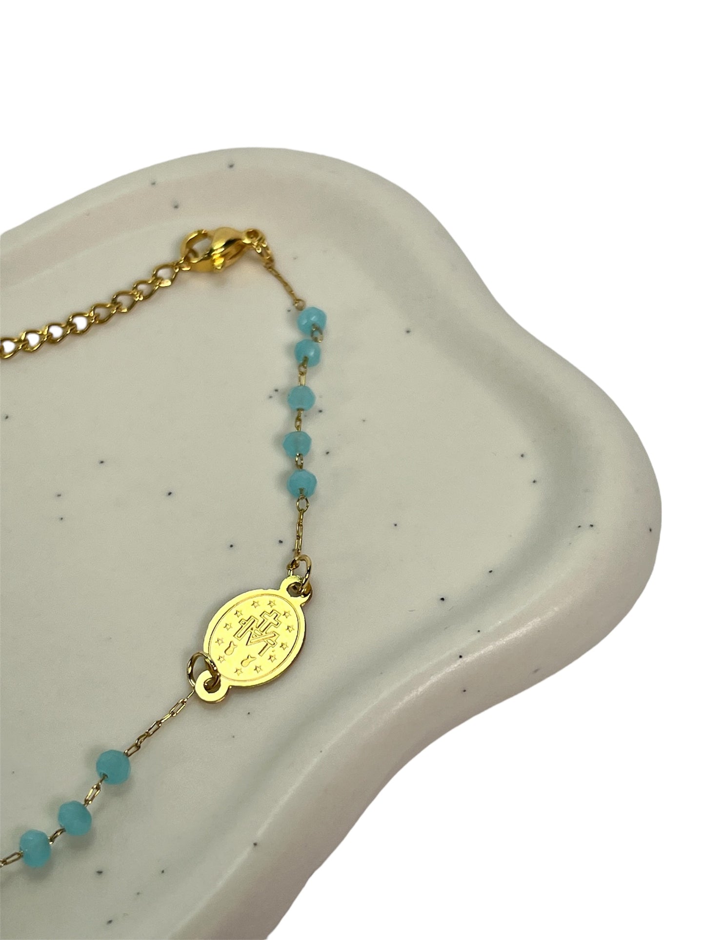 Rosary Bracelet Sea Blue