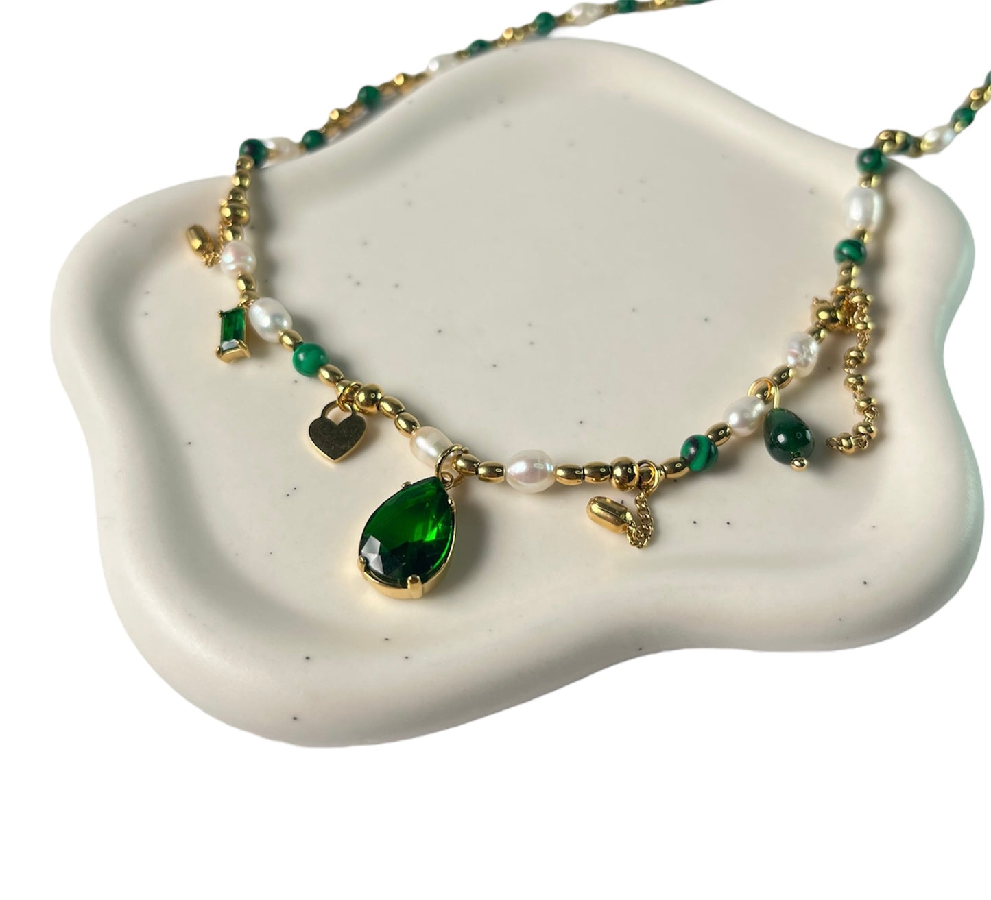 Emerald Charm Kette