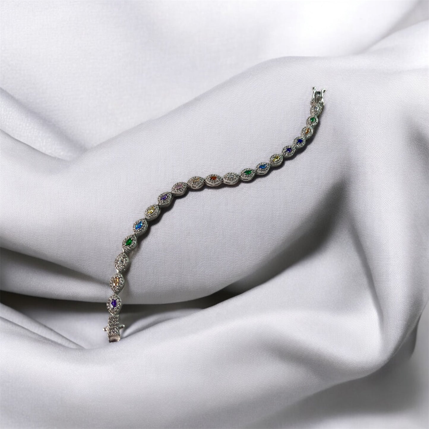 Silber Rainbow Bracelet