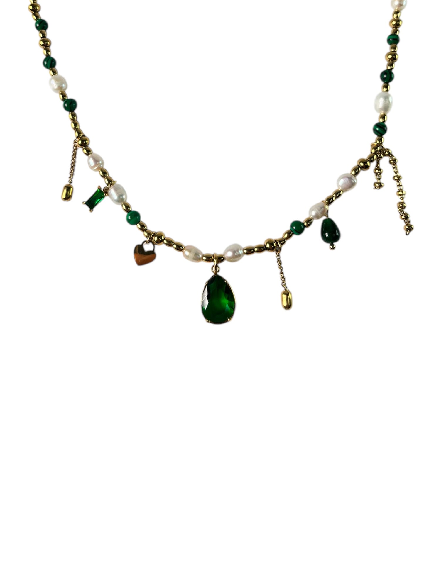 Emerald Charm Kette