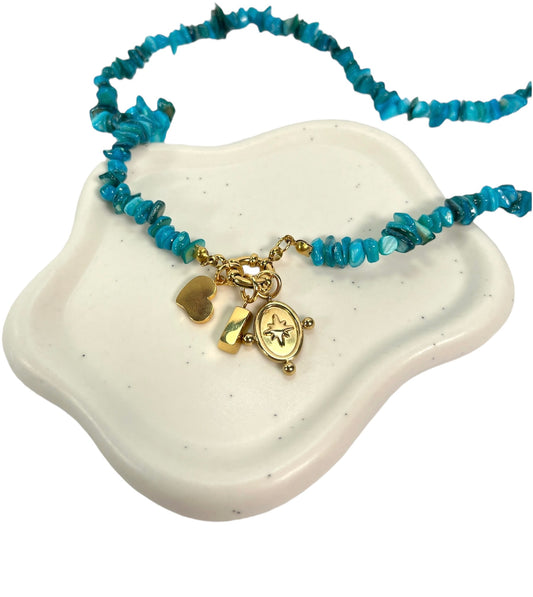 Blue Shell Necklace