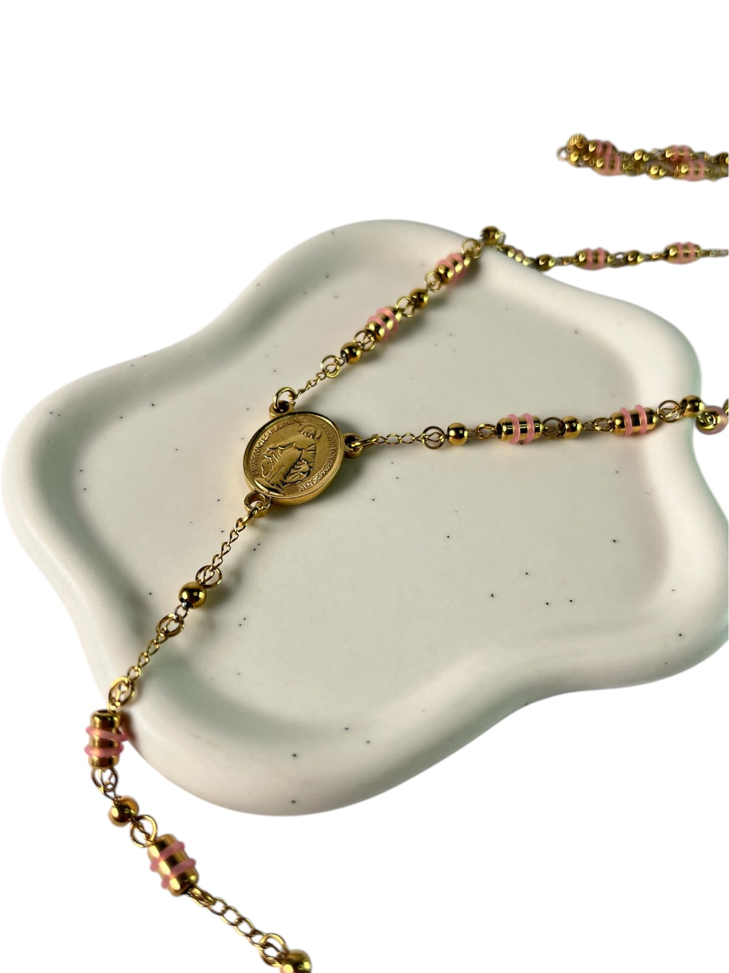Rosé Rosary Kette