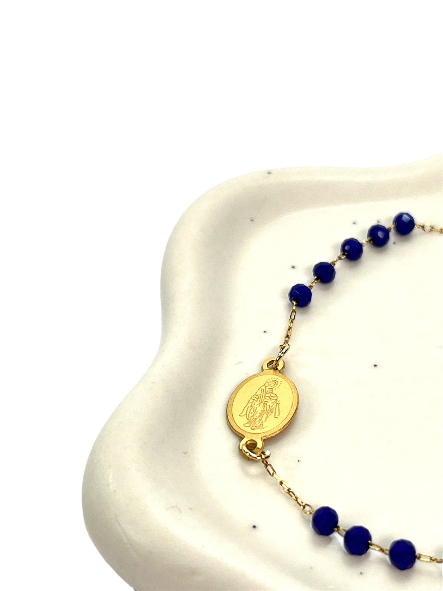 Rosary Bracelet Navy