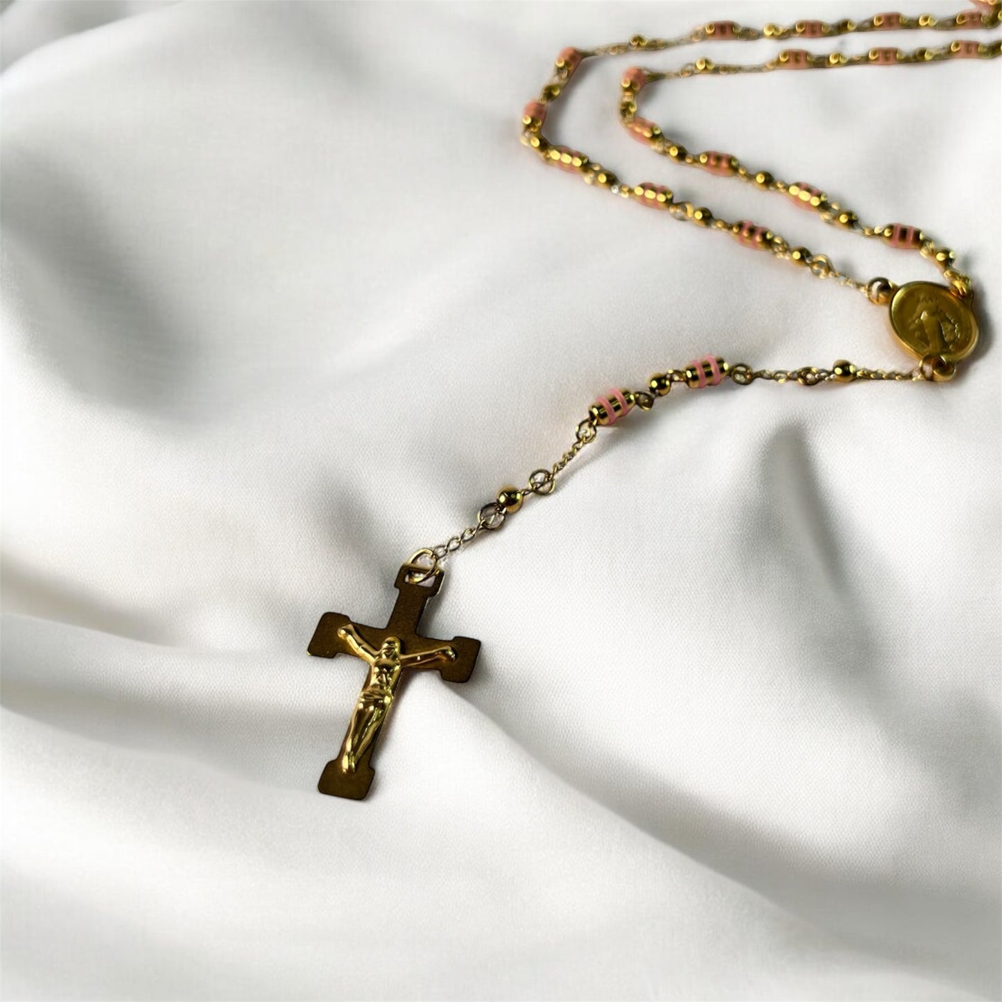 Rosé Rosary Kette