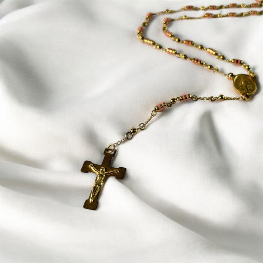 Rosé Rosary Kette