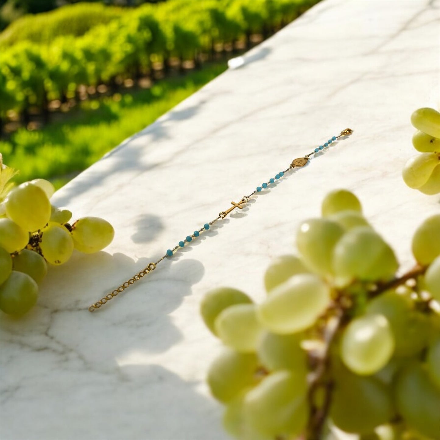 Rosary Bracelet Sea Blue
