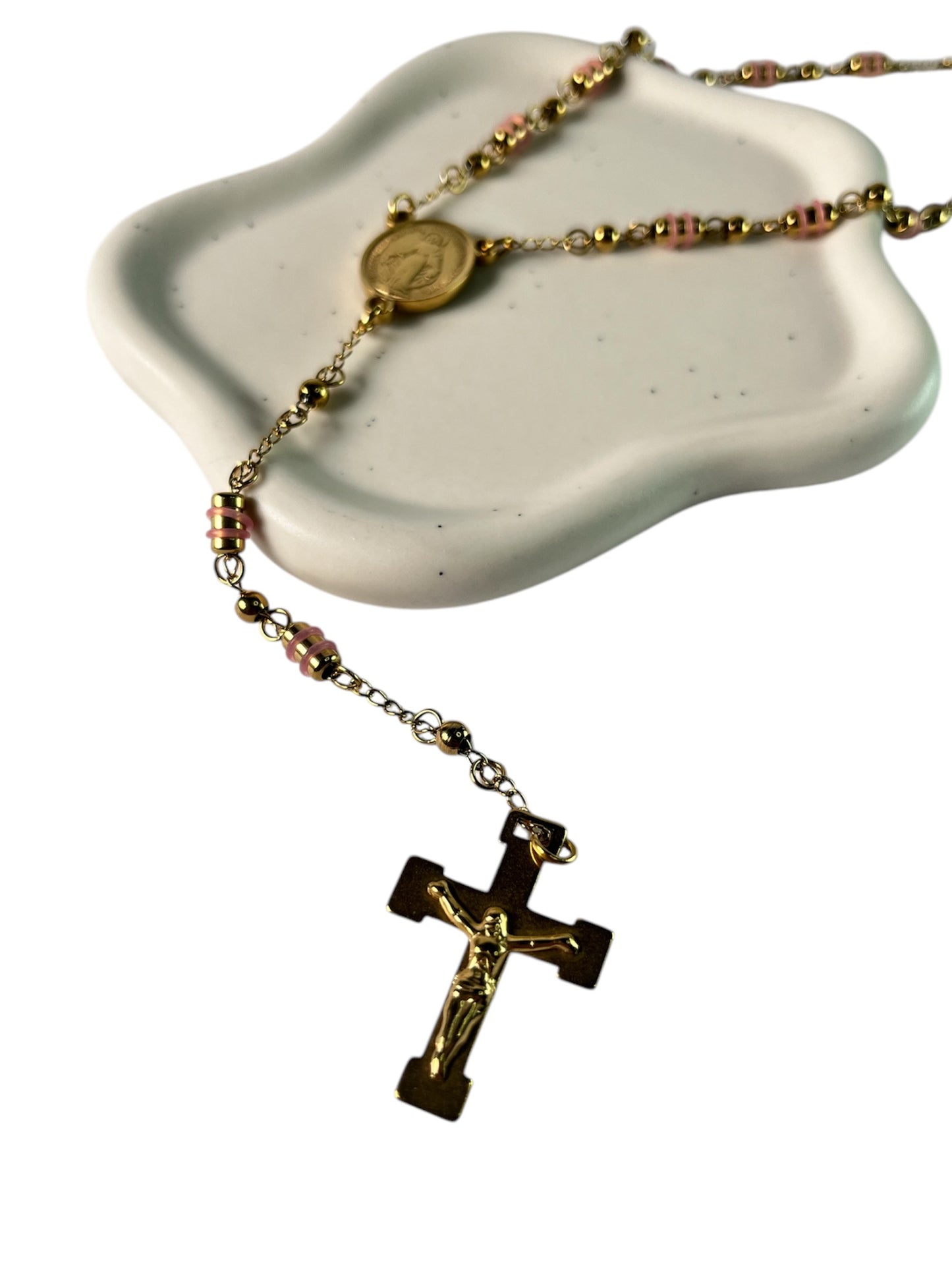 Rosé Rosary Kette