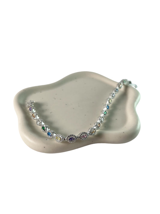 Silber Rainbow Bracelet
