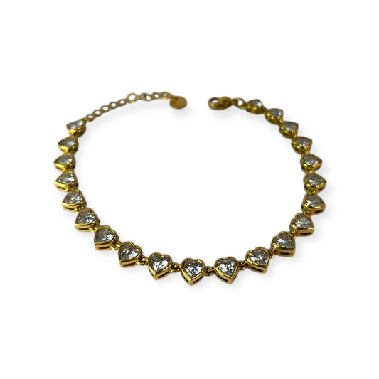 Gold Heart Bracelet