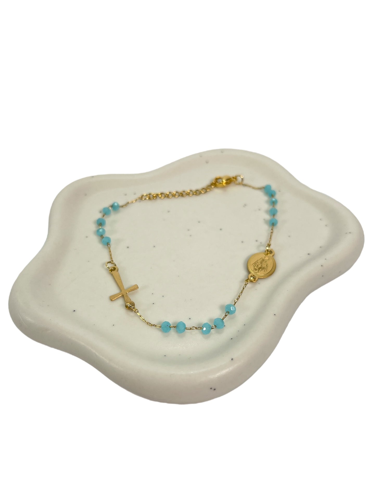 Rosary Bracelet Sea Blue