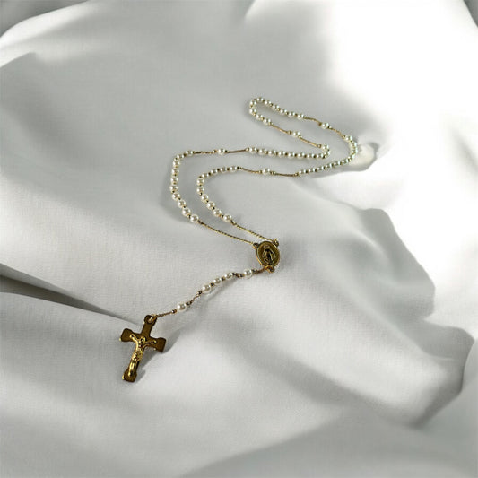 Pearl Rosary Kette